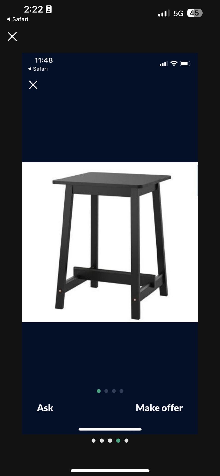 IKEA NORRAKER Bar/Dining table/Standing Desk for Sale in Seattle