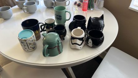 Assortments of different mugs