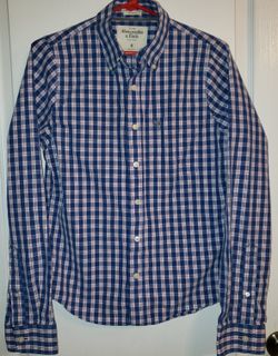 ABERCROMBIE AND FITCH DRESS SHIRT MUSCLE SIZE SMALL
