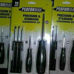 10 PC. Precision & Standard Screwdriver Set* new