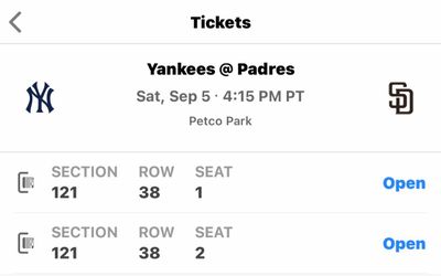 Padres vs Yankees
