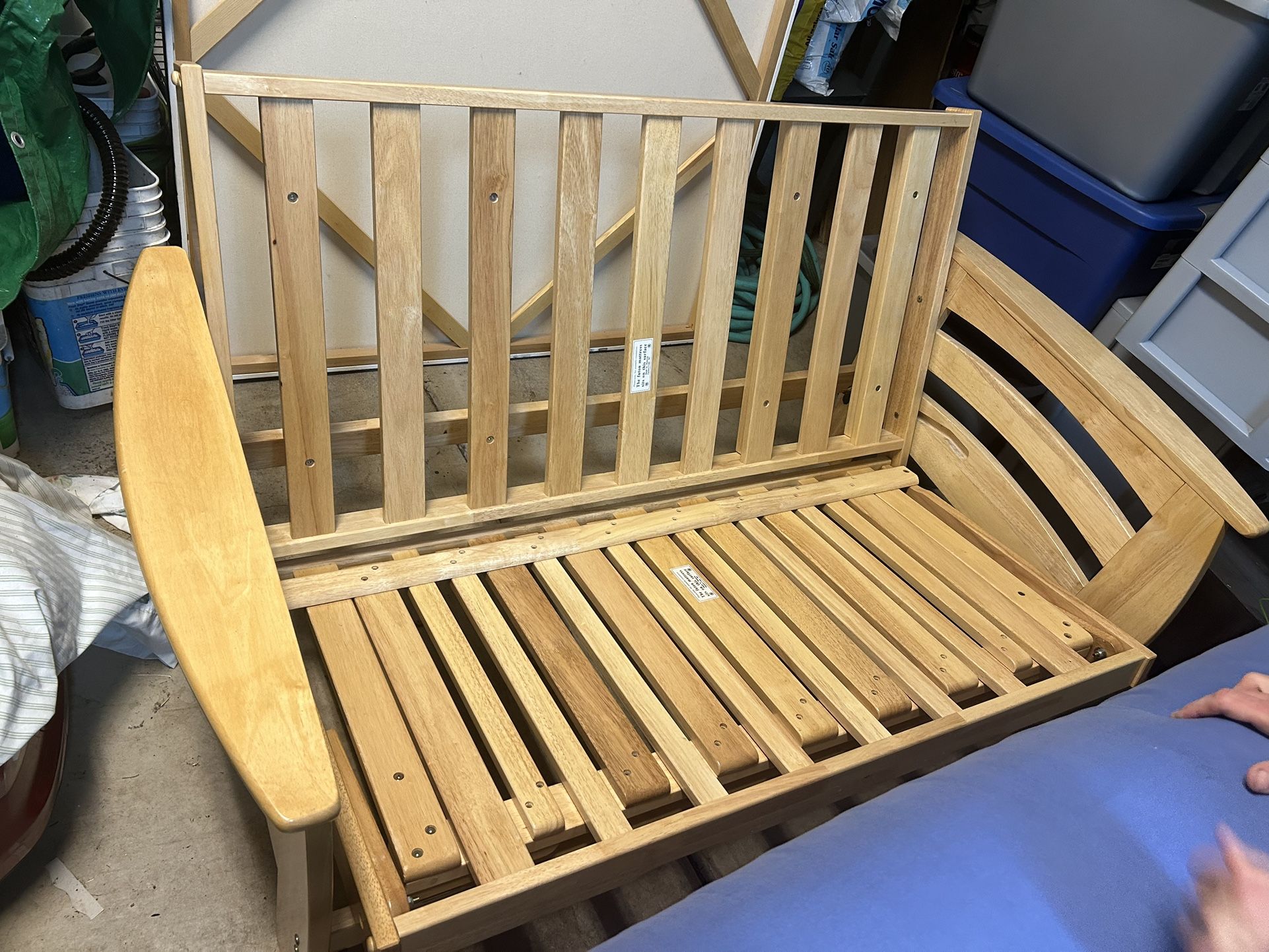 Nice Wooden Futon With Mattress