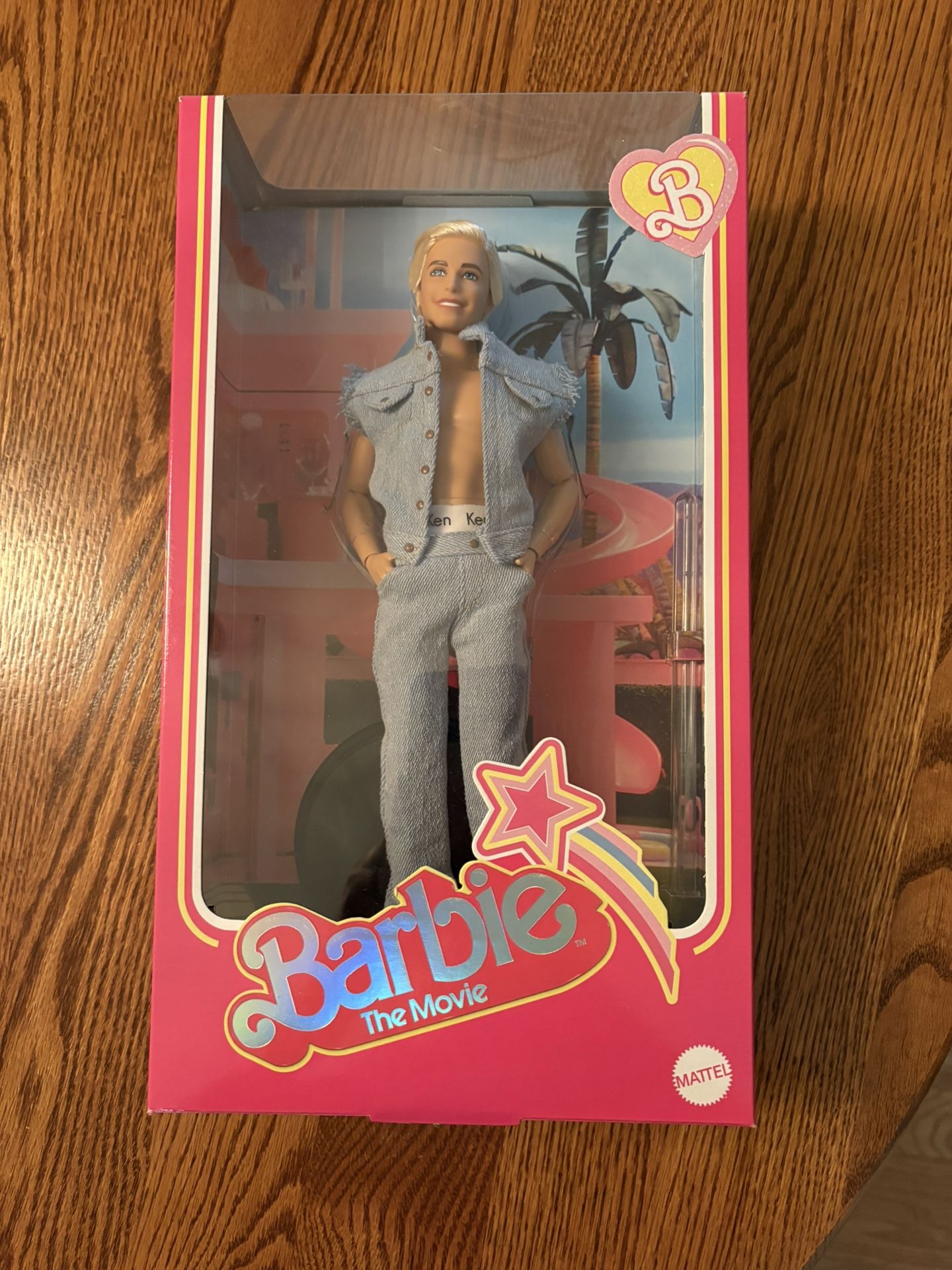 The Barbie The Movie Ken Doll is a collectible Ken doll that is inspired by Ken's character in Barbie The Movie.