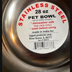 Stainless Steel Pet Bowl