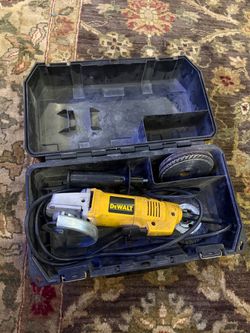 DeWalt DW402 4-1/2” Angle Grinder + Case & Accessories – $50