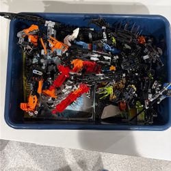 Lot of Lego Hero Factory With Batman Set Inside 