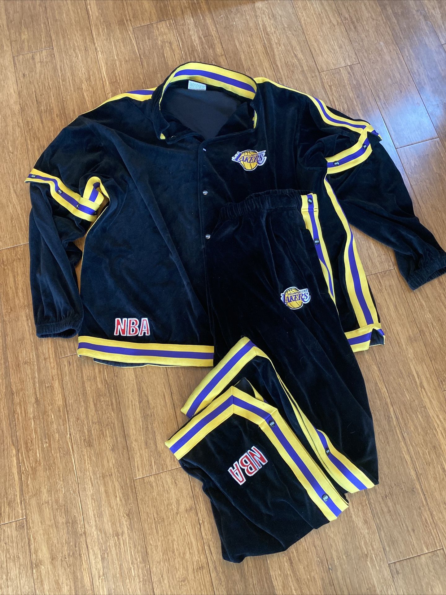Black Nba Velour Los Angeles, Lakers Jumpsuit