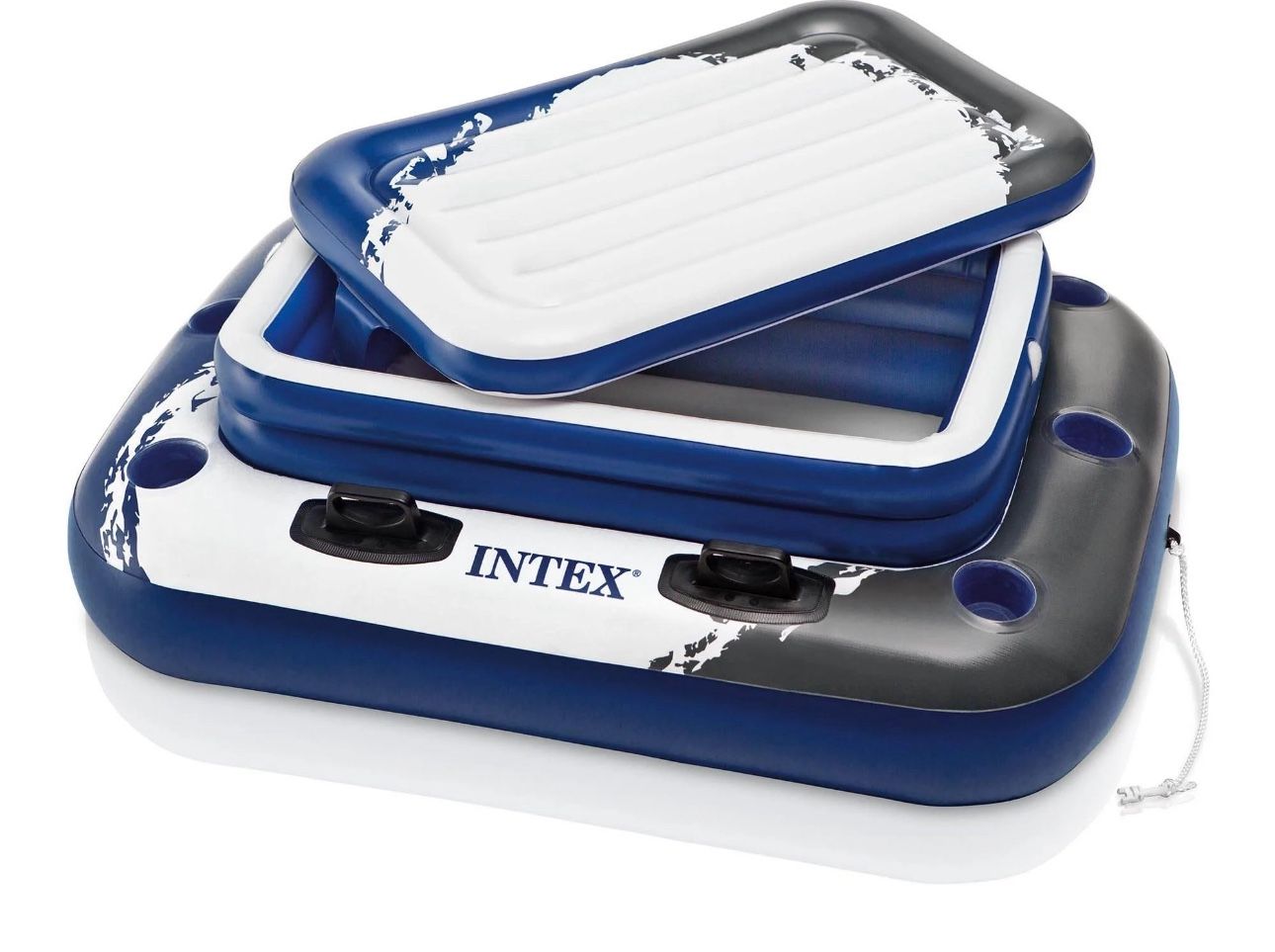 Intex Inflatable Mega Chill II 72 Can Beverage Cooler Float With Lid | 58821EP