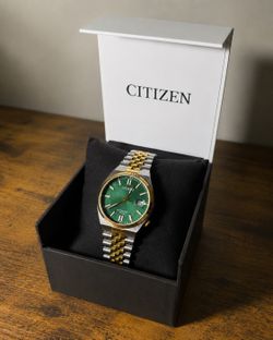 Citizen Tsuyosa Automatic Green Dial Two-Tone Stainless Steel Bracelet Watch