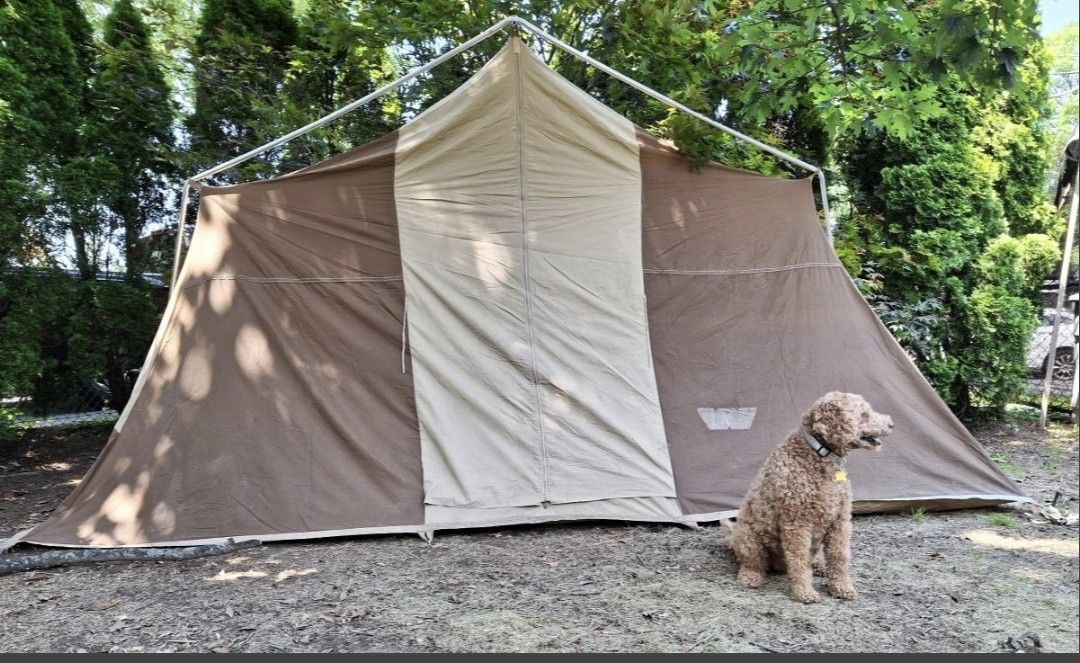 10x14 Foot Tent - Also Selling Dining Canopy, 2 Coleman Cots