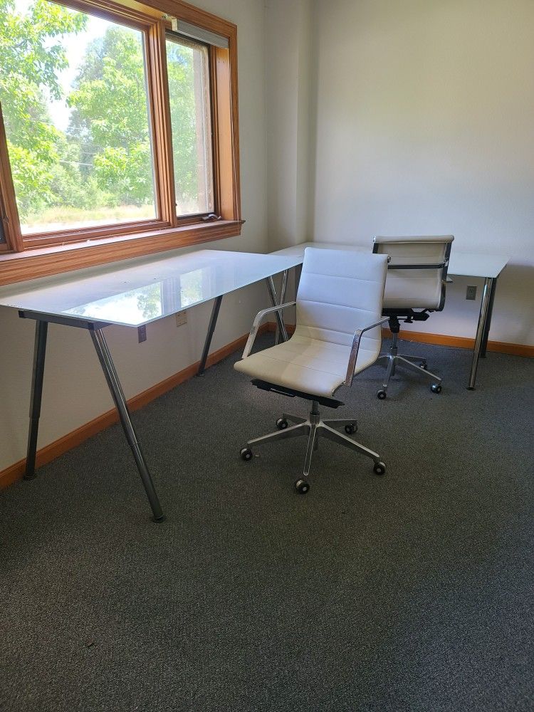 Glass Desk