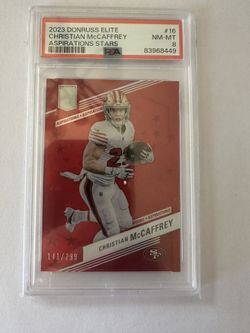 2023 Donruss Elite Christian McCaffrey Psa 8