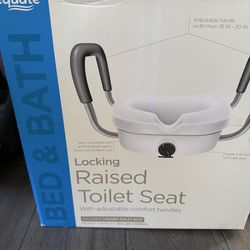Never used  raised toilet seat
