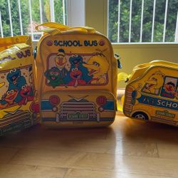 Vintage Sesame Street Bags Set Of 3