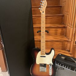Fender MIM Telecaster (RELIC) w/ Hardshell Case, Fender Amp