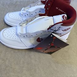 Air Jordan 1 85 High Retro OG Size 10M Metallic burgundy 