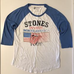 Lucky Brand The Rolling Stones Invade North America Tour Men’s Graphic Tee — Size Large