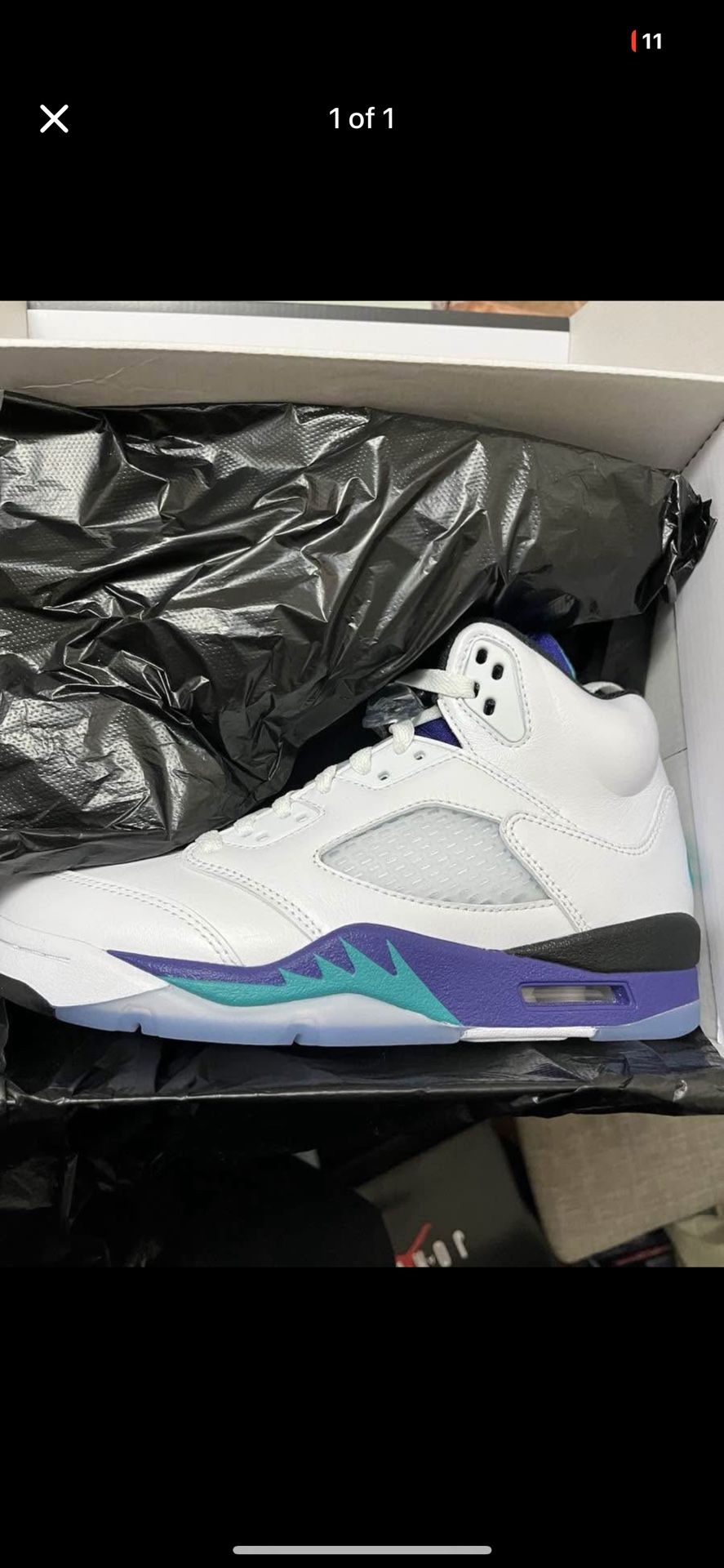 Jordan 5 grape (11-11.5-12)