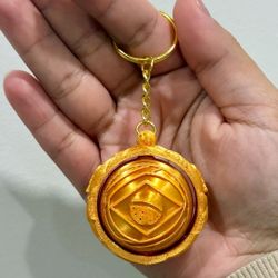 Exclusive Gold 3D Printed Spinning Keychain - Brazil Soccer Tribute - Unique Collectible