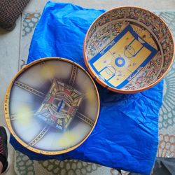 Vintage Metal Basketball Arena Bank Bowl Container - March Madness