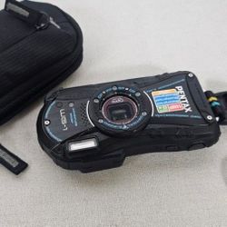 Black Pentax Optio WG-1 Adventure Series 14 MP Waterproof Digital Camera with 5x Wide-Angle Optical Zoom (Black)