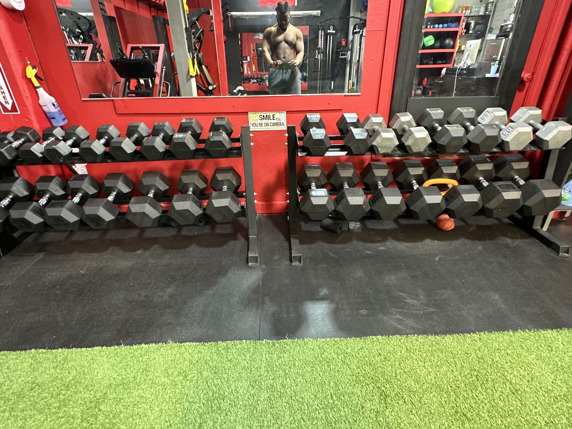 Dumbbells And Rack