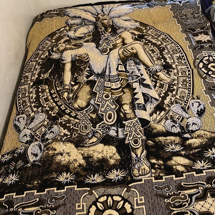 Aztecs Blanket Aztec Cobijas Dodgers Raiders 49ners Rams Home Decor Barbershop Mexico Guadalajara for Sale in Huntington Park CA OfferUp