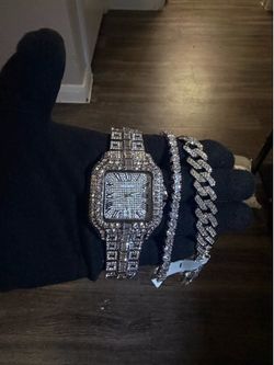 Luxury-style moissanite watch with insane shine