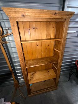 Wooden bookshelf