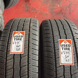 275 60 20 semi new tires General