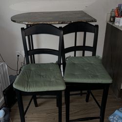 Foldable Kitchenette Table And Two Chairs 