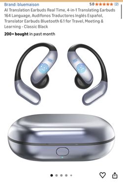 bluemaison AI Translation Earbuds - Real-Time 4-in-1 Translator