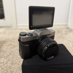 Digital Camera w 180° Flip Screen & 16X Zoom Black 4K Ultra HD