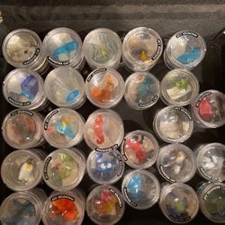 Miniature Hand Blown Glass Collection & Storage/Carrying Case