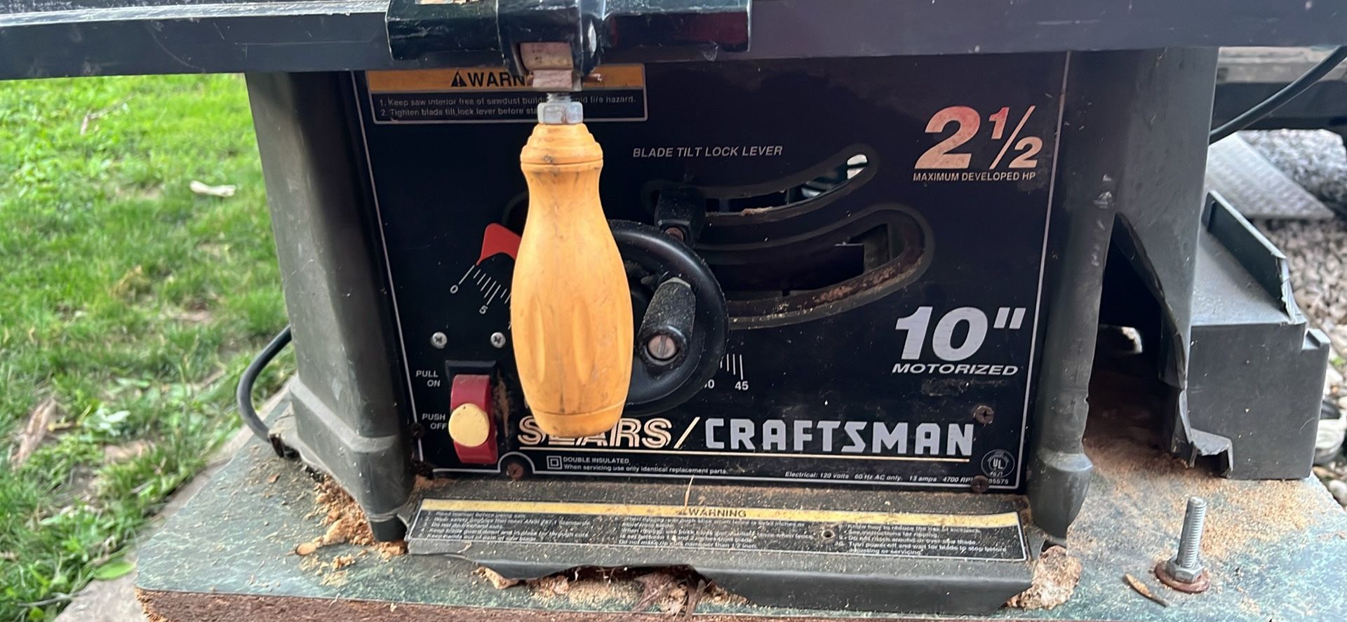 Sears Craftsman 10” 120 V Table Saw