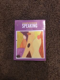 Informative and Persuasive Speaking 4th Edition