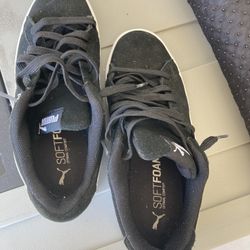 PUMA Women’s Vikky V3 Wide Sneakers – Black