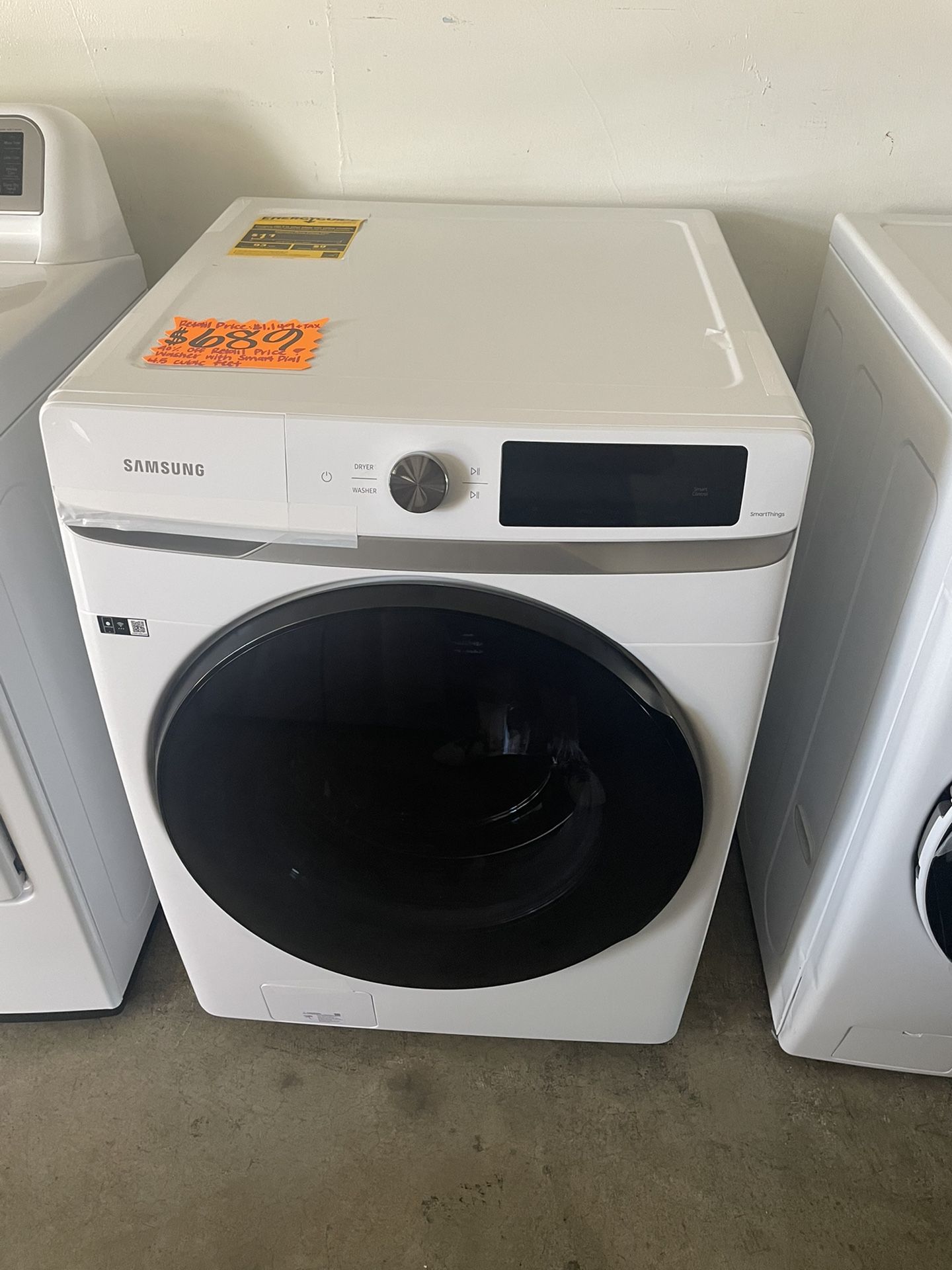 New Samsung Front Load Washer 4.5 Cubic Feet