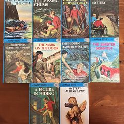 Hardy Boys Books x 10, hardcover. Like New.