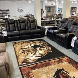 Caveman Den Sofa and Loveseat