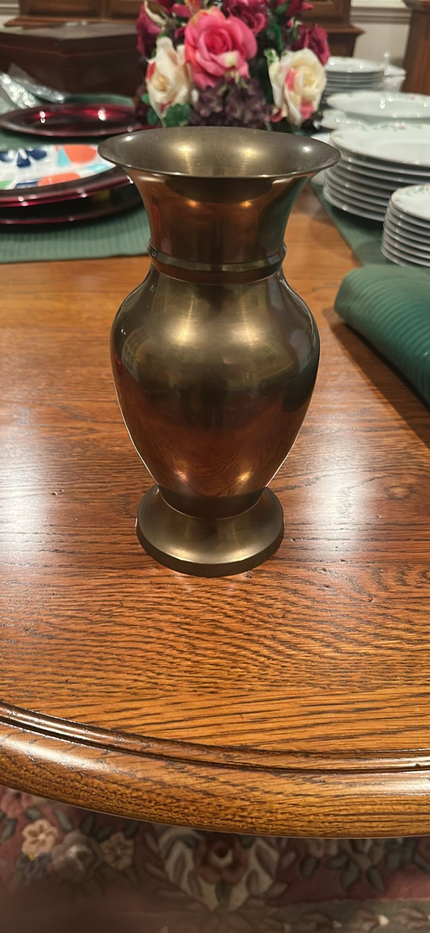 Solid Brass Vase