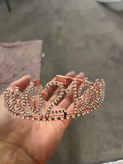 21 rose gold birthday tiara