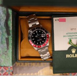 Rolex GMT 16710  Coke Bezel Oyster Pro Bracelet. Box And papers EXTRA Pepsi And black bezel