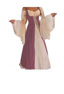Renaissance Medieval Wench Costume Dress L/ XL