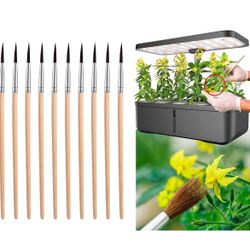  Pollination Brush for Indoor Garden, 10 Pack of Pollinating Brushes for Flowering Plants in Hydroponic Growing System, Hand Pollinator 