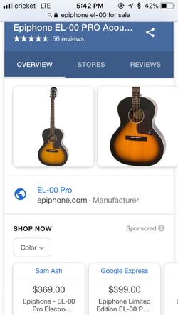 Epiphone Vintage Sunburst Acoustic Guitar For Sale In Kansas City Mo Offerup