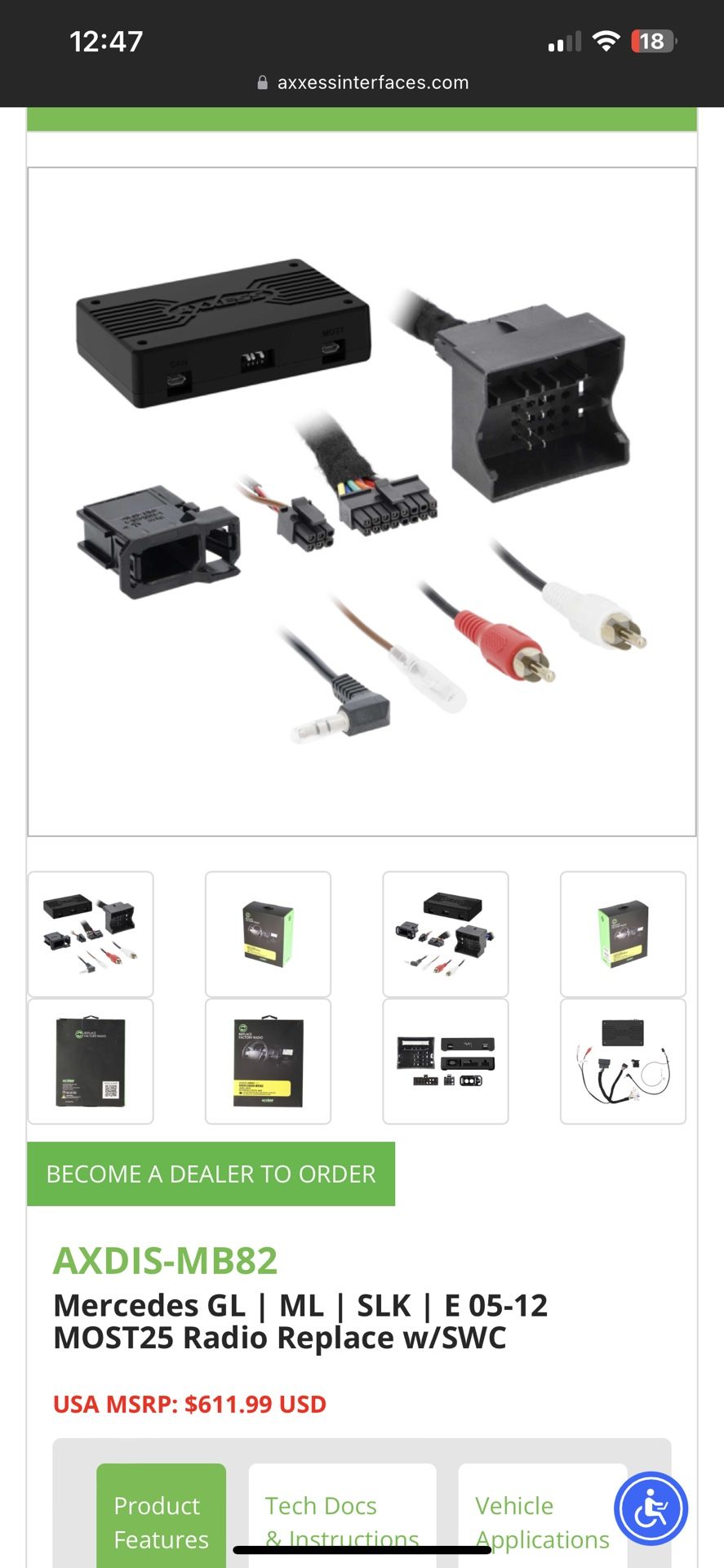 Car head unit Wire Harness Axxess Axdis mb82 Head Unit Harness For Mercedes