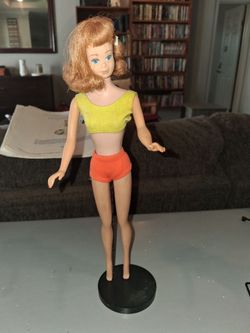 Vintage Midge Barbie Doll 1963 with Stand