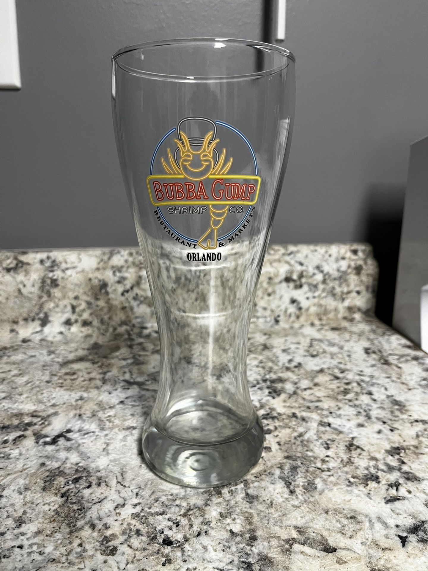 Bubba Gump Shrimp Co Daytona Beach Beer Pilsner Glass Restaurant Collectable