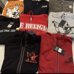 Mens 2xl And 3xl True Religion Hoodies